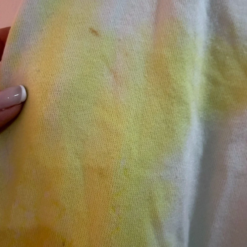 Tie-Dye Yellow & White Sweatpants